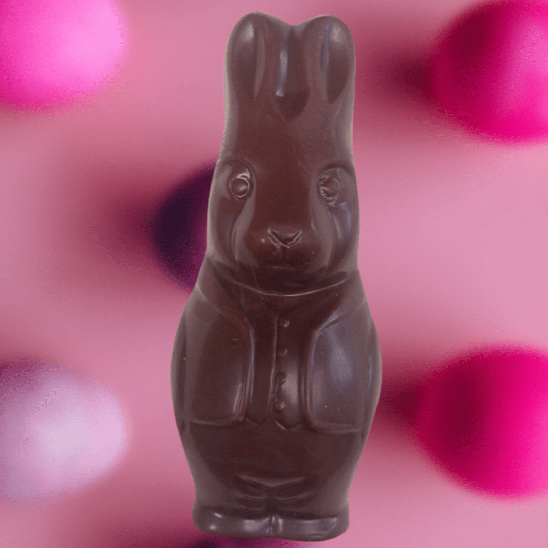 dairy free easter bunny chocolate figure